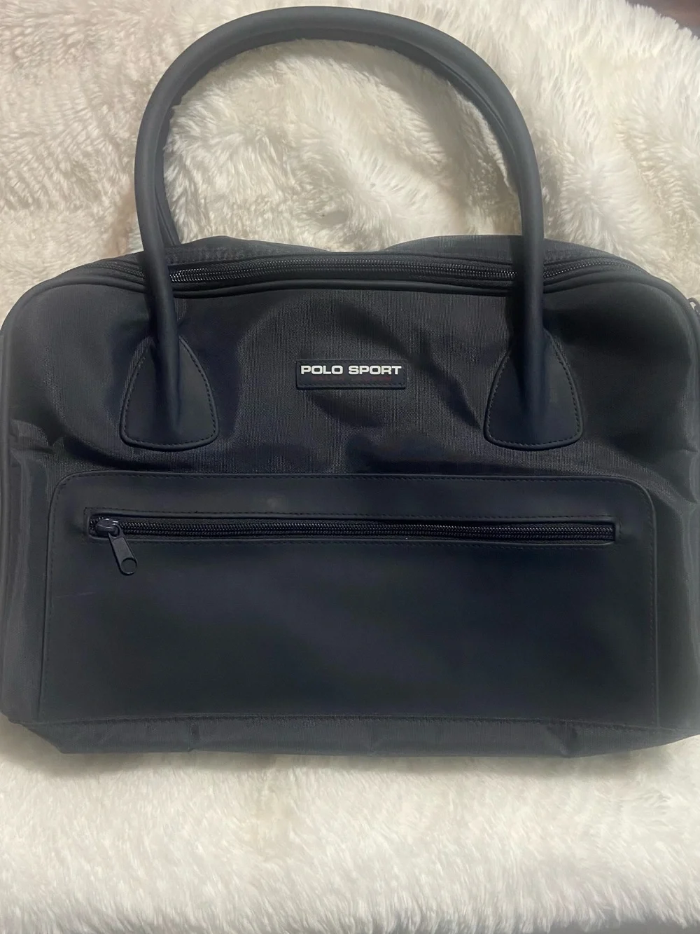 Vintage Polo by Ralph Lauren Black Polo Sport Travel Duffel
